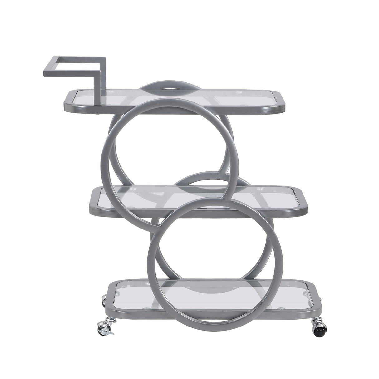 Metal Bar Cart Silver Bar Carts for the Home