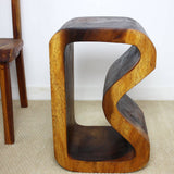 Haussmann® Wood B Bench 24 in x 13.5 x 15 inch High Walnut Oil