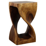 Haussmann® Original Wood Twist Stool 10 X 10 X 18 In High Walnut Oil - 10" x 10" x 18"