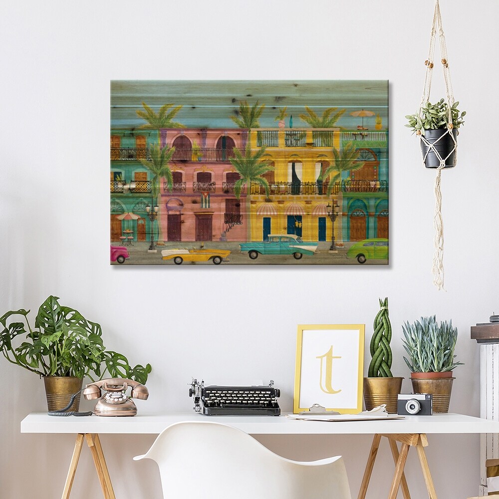 Havana I Print On Wood by Elyse DeNeige - Multi-Color