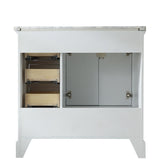 Havana 36-Inch Single Sink Modern Bathroom Vanity Set, White