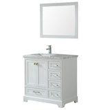 Havana 36-Inch Single Sink Modern Bathroom Vanity Set, White