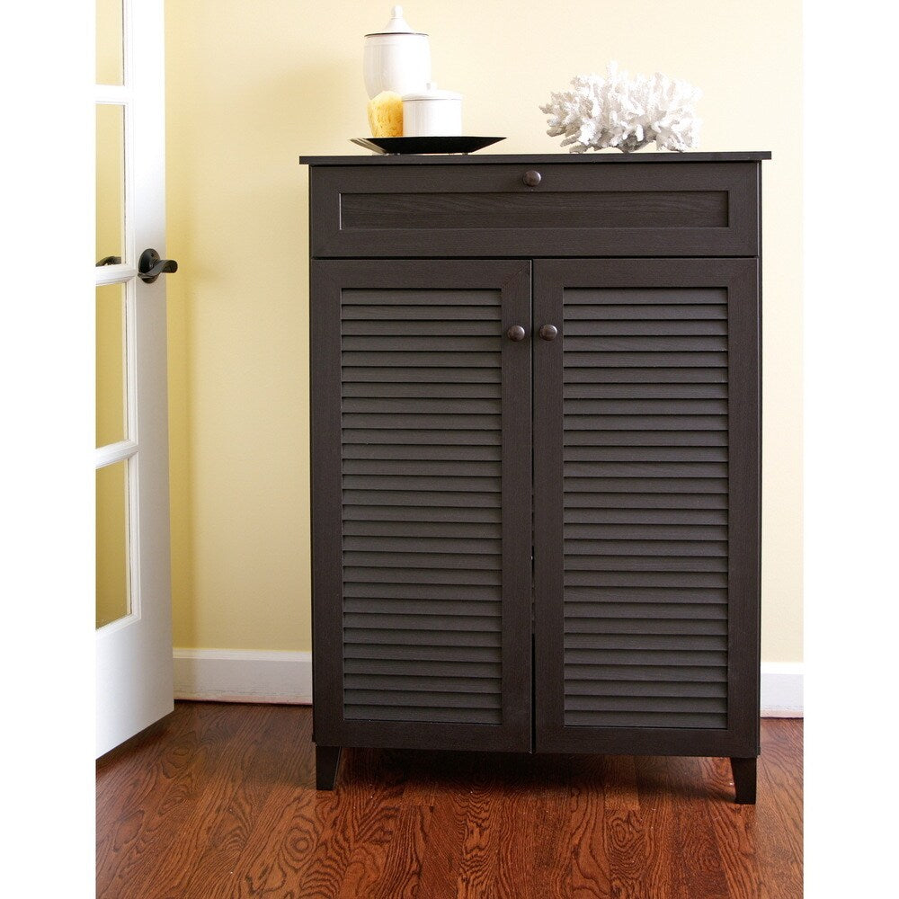 Porch & Den Rocheblave Espresso Wood Tall Multi-use Cabinet