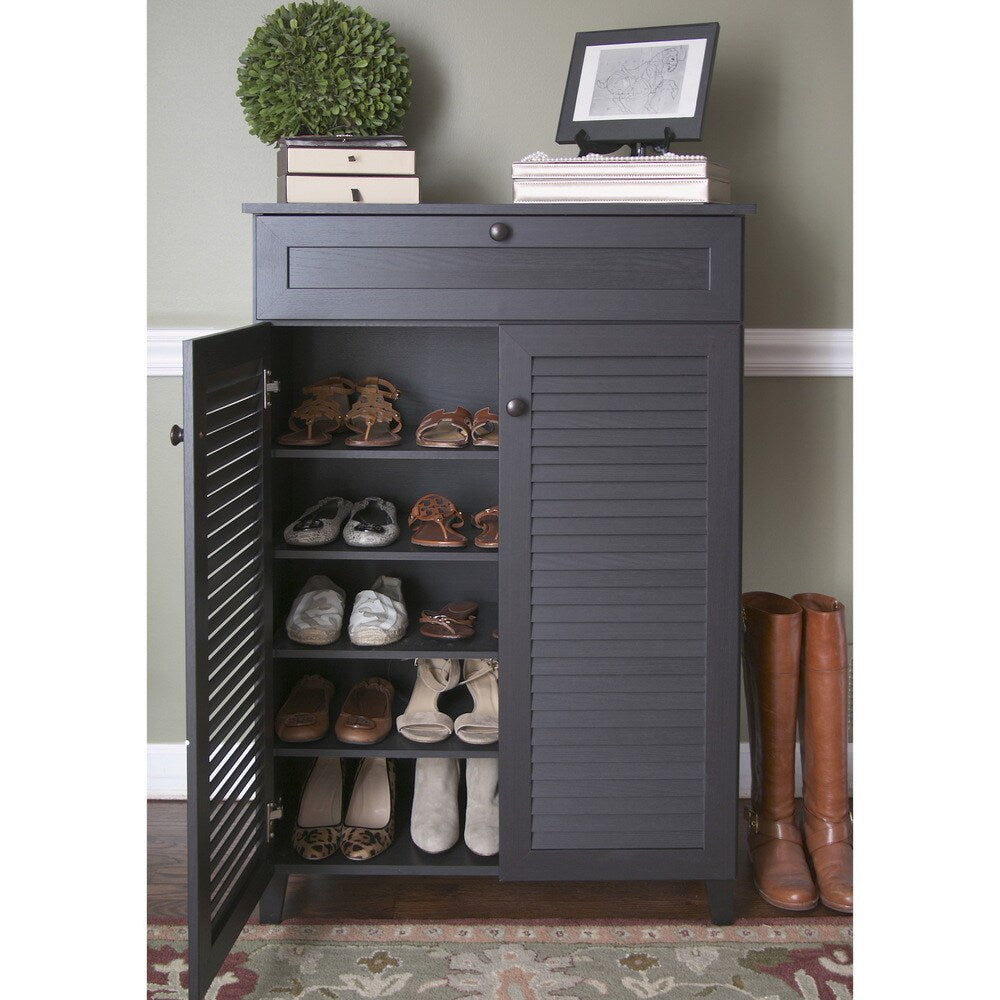 Porch & Den Rocheblave Espresso Wood Tall Multi-use Cabinet