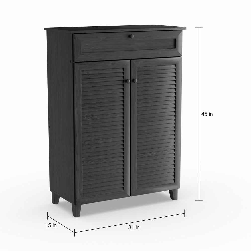 Porch & Den Rocheblave Espresso Wood Tall Multi-use Cabinet