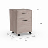 54-inch Single Pedestal Desk with 2-drawer Mobile Pedestal