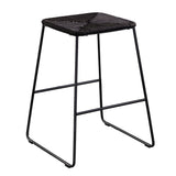 SEI Furniture Contemporary Black Rattan Outdoor Counter Stools (Set of 4)