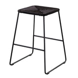SEI Furniture Contemporary Black Rattan Outdoor Counter Stools (Set of 4)