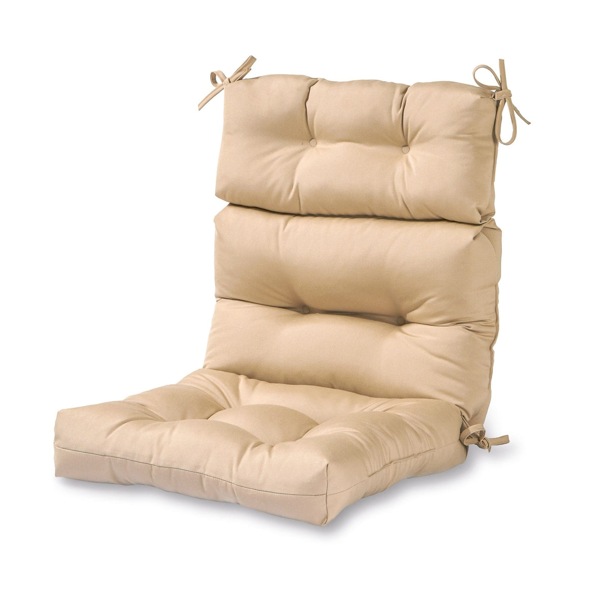 Solid Color 22x44-inch Outdoor High Back Chair Cushion (Cushion Only)