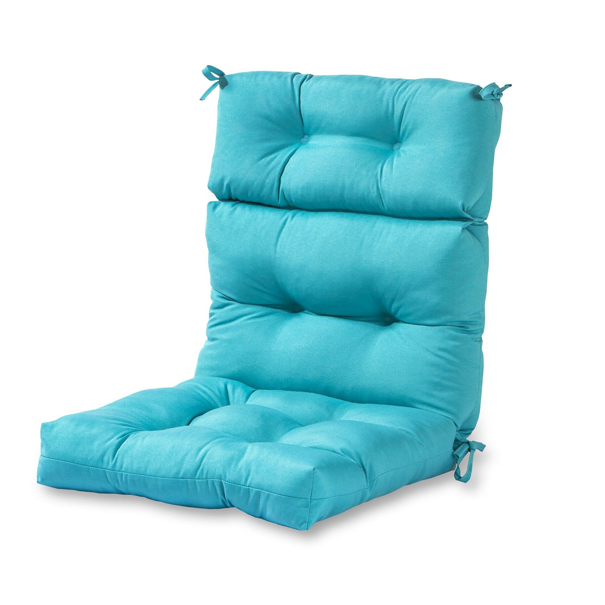 Solid Color 22x44-inch Outdoor High Back Chair Cushion (Cushion Only)