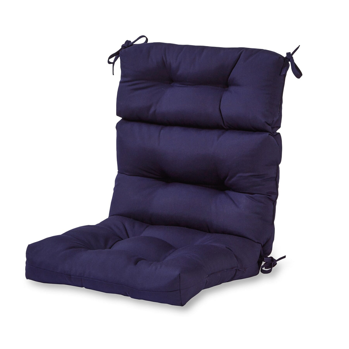 Solid Color 22x44-inch Outdoor High Back Chair Cushion (Cushion Only)