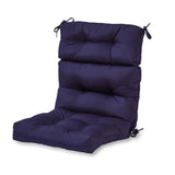 Solid Color 22x44-inch Outdoor High Back Chair Cushion (Cushion Only)