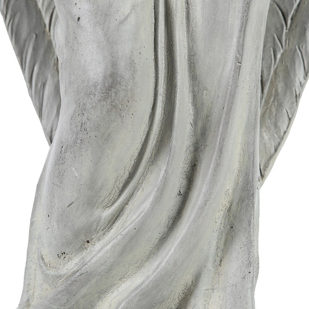 27.6in. H Angel Bird Feeder Garden Statue