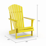 Yellow 2-piece Adirondack Chair/ Side Table Set