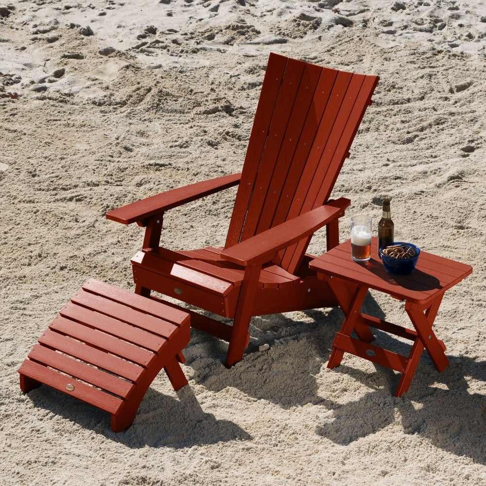 Manhattan Adirondack Chair, Ottoman and Table Set