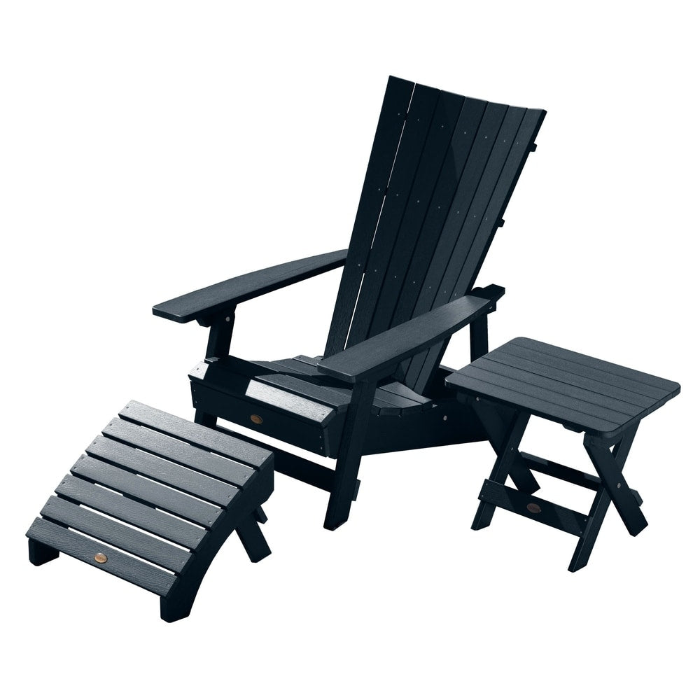 Manhattan Adirondack Chair, Ottoman and Table Set