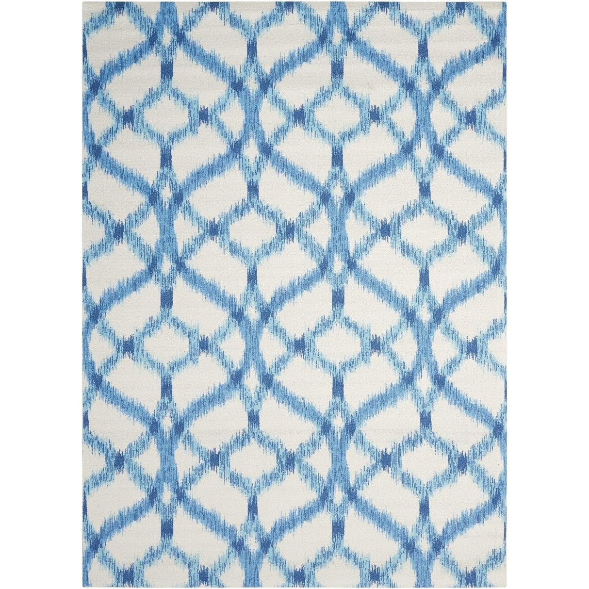 Naples Trellis Ikat Aegean Indoor/ Outdoor Area Rug by Havenside Home
