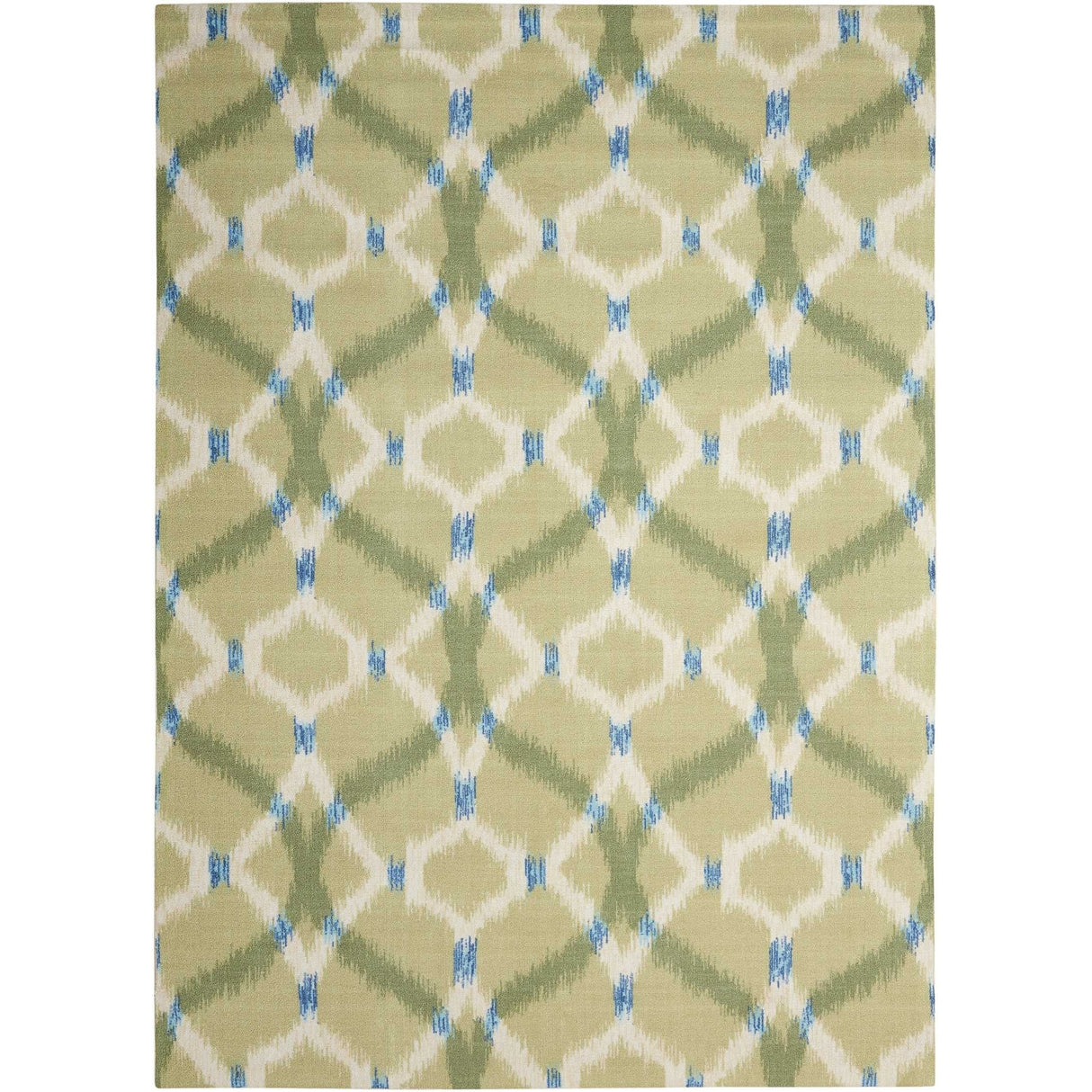 Naples Trellis Ikat Aegean Indoor/ Outdoor Area Rug by Havenside Home