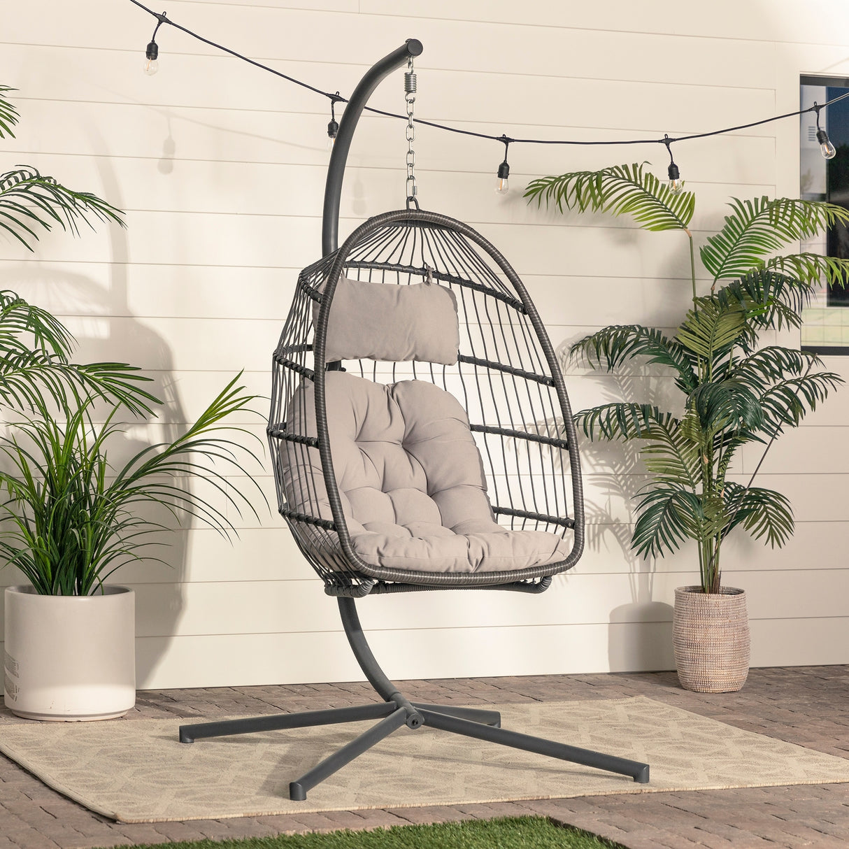 Middlebrook Outdoor Swing Egg Chair & Stand