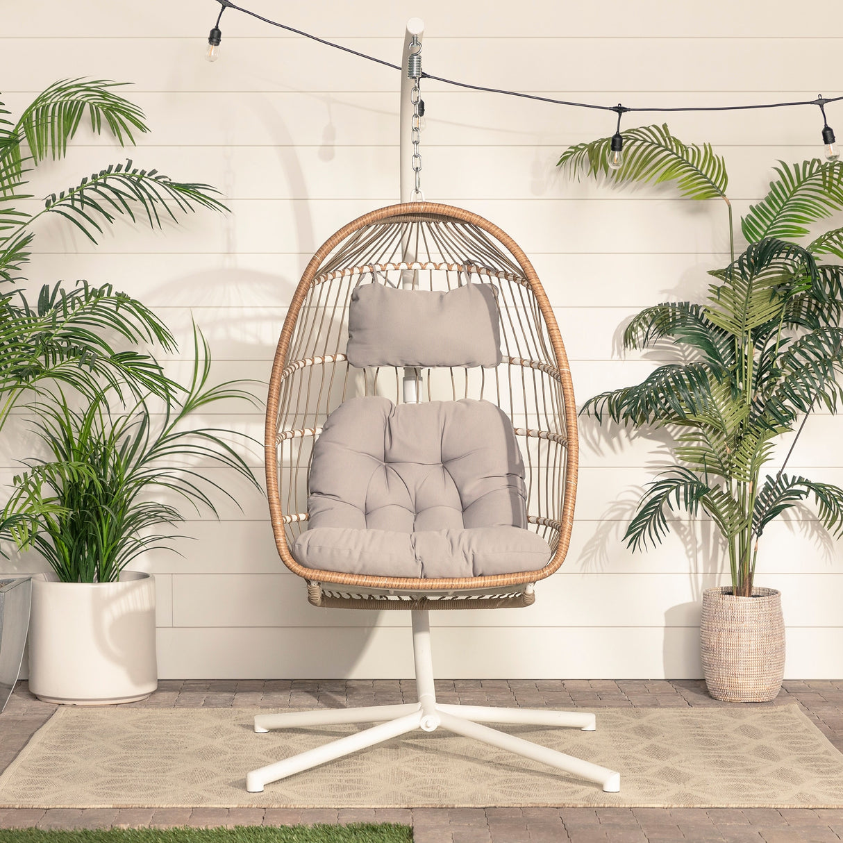 Middlebrook Outdoor Swing Egg Chair & Stand