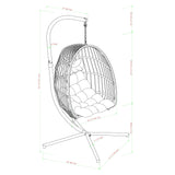 Middlebrook Outdoor Swing Egg Chair & Stand
