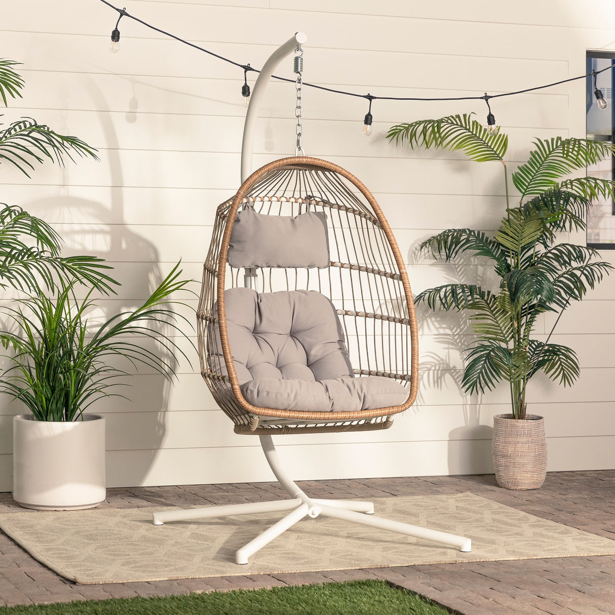 Middlebrook Outdoor Swing Egg Chair & Stand