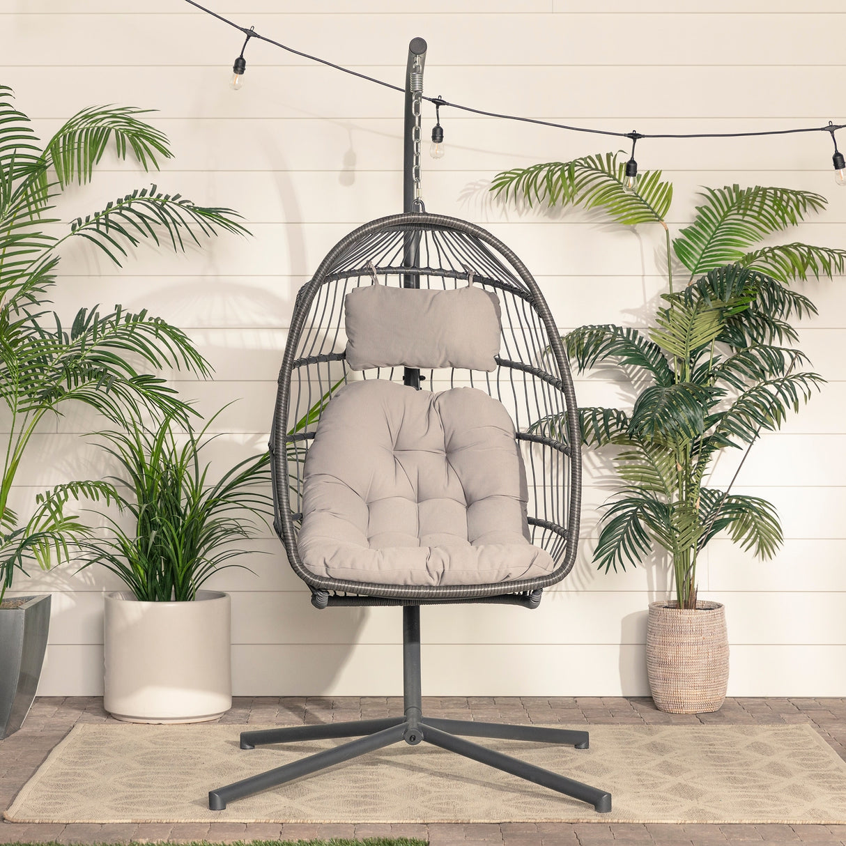 Middlebrook Outdoor Swing Egg Chair & Stand