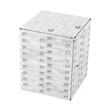 Roggan Square Reclaimed Wood Garden Stool by Havenside Home
