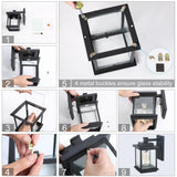 Hawke's Bay 1-light Outdoor Wall Sconce Black Porch Light by Havenside Home - 6.1"W x 10.6"H