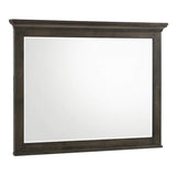 Hawthorne 46" Wide Landscape Mirror with Beveled Mirror Glass, Brushed Charcoal