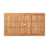 Hayes Outdoor 9 Piece Wood and Wicker Expandable Dining Set by Christopher Knight Home
