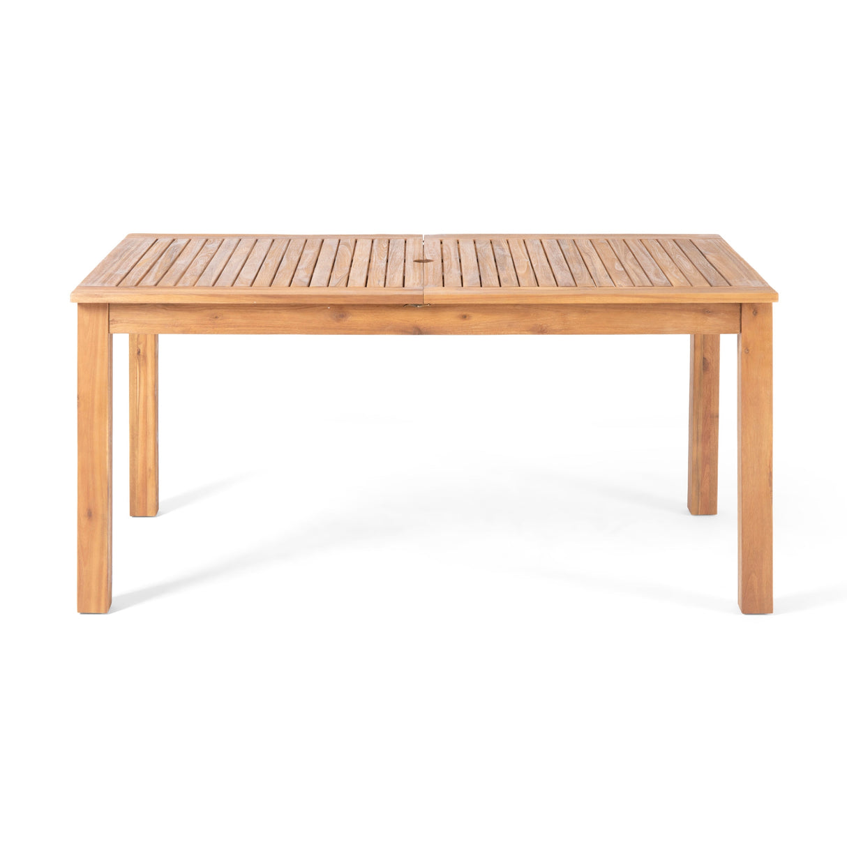 Hayes Outdoor 9 Piece Wood and Wicker Expandable Dining Set by Christopher Knight Home
