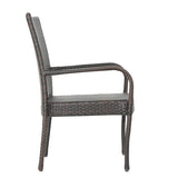 Hayes Outdoor 9 Piece Wood and Wicker Expandable Dining Set by Christopher Knight Home
