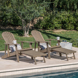 Hayle Reclining Wood Adirondack Chair (Set of 2) by Christopher Knight Home