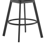 Hazel Solid Teak Wood and Metal Outdoor Patio Bar Height Swivel Adirondack Chair Bar Stool