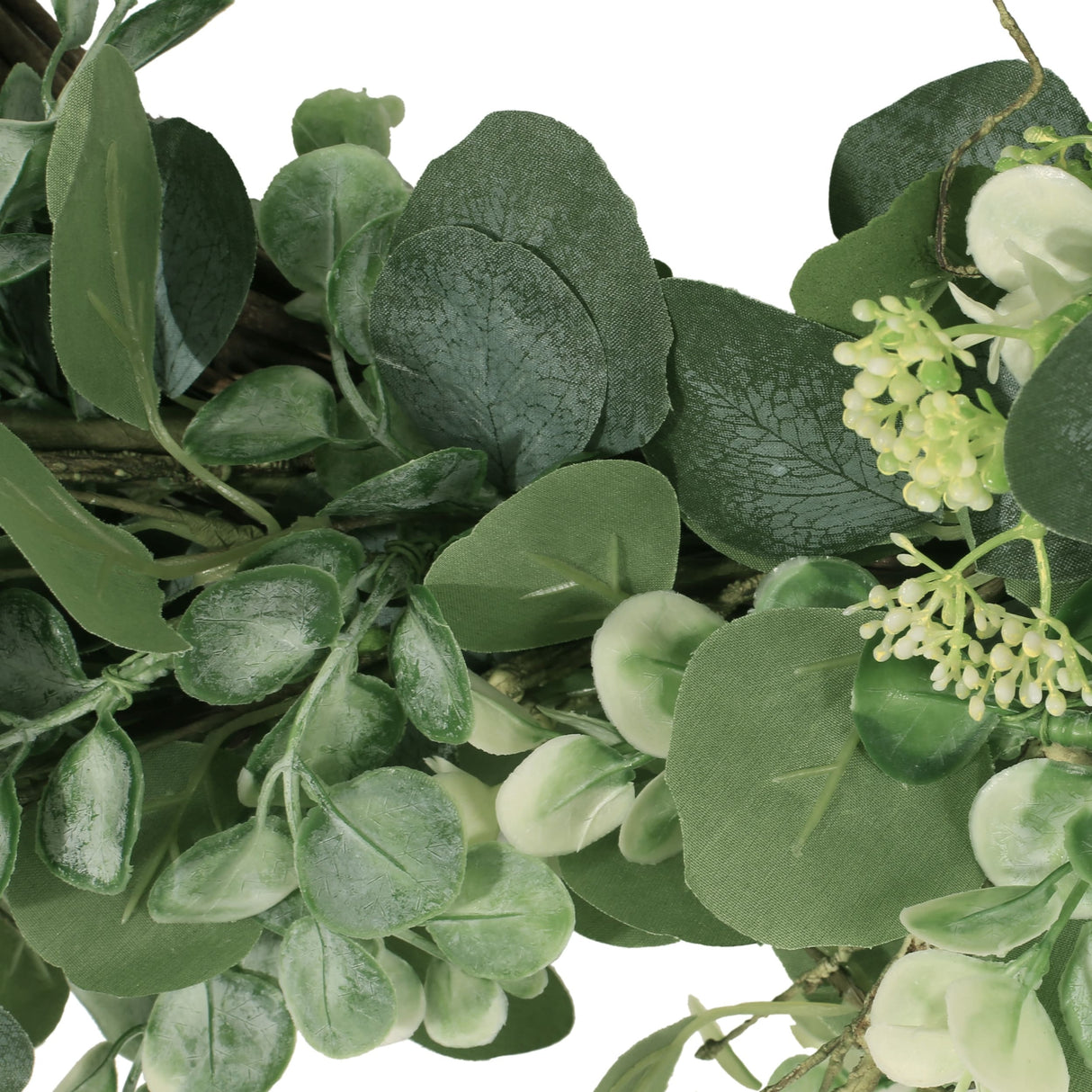 Hazlett 22" Floral Eucalyptus Artificial Wreath by Christopher Knight Home