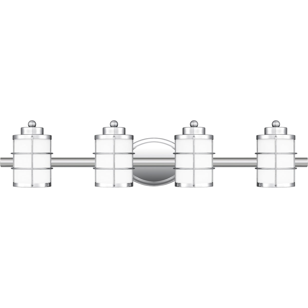 Hazlett 4-Light Polished Chrome Vanity Light