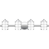 Hazlett 4-Light Polished Chrome Vanity Light