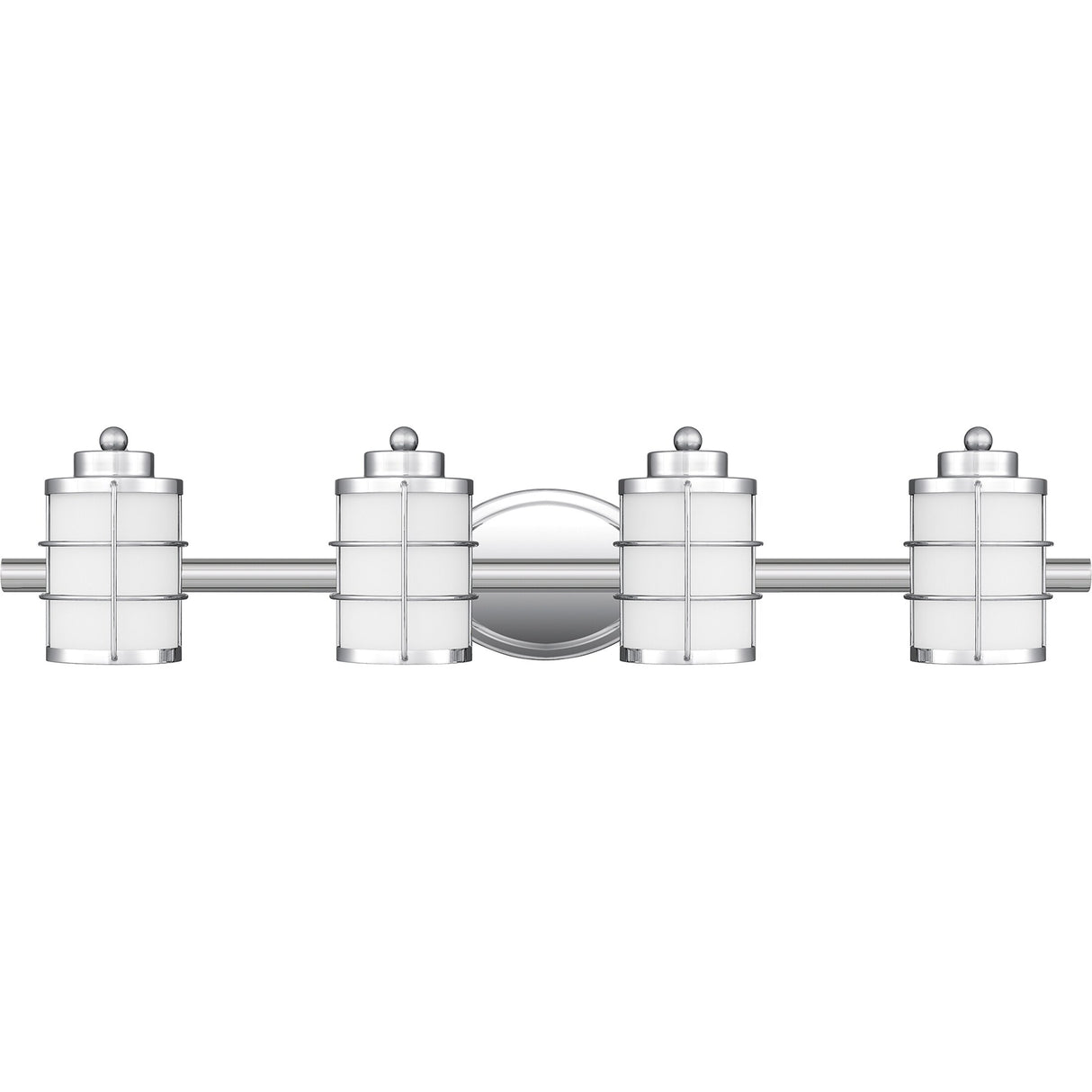 Hazlett 4-Light Polished Chrome Vanity Light