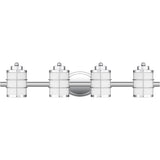 Hazlett 4-Light Polished Chrome Vanity Light