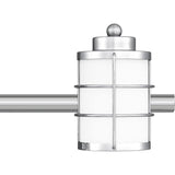 Hazlett 4-Light Polished Chrome Vanity Light