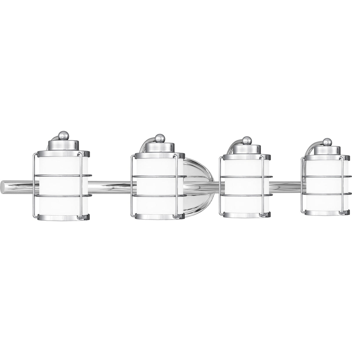 Hazlett 4-Light Polished Chrome Vanity Light