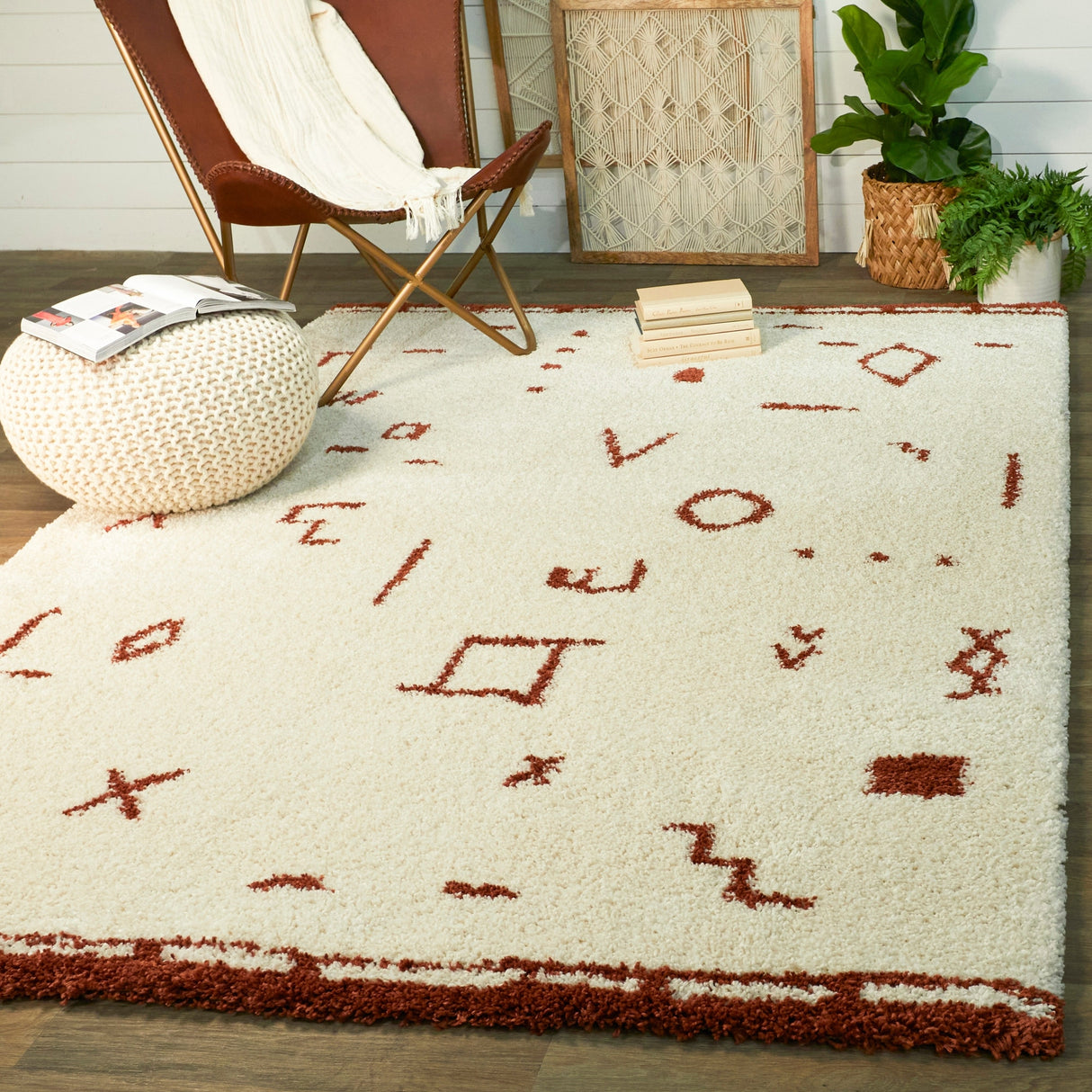 Headley Southwestern Shag Area Rug