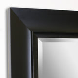 Head West Contemporary Black Leaner Mirror - 30.5 x 64.5