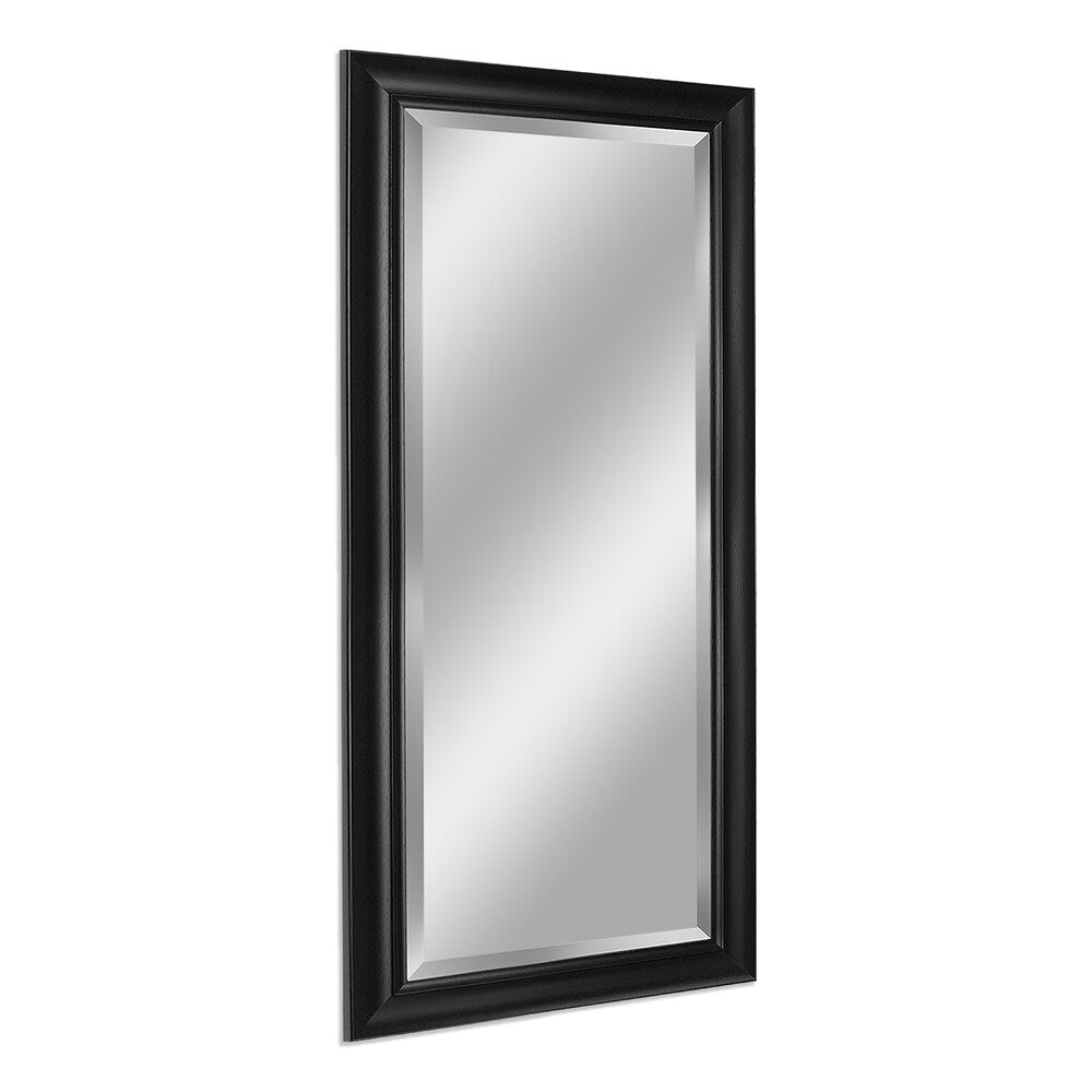 Head West Contemporary Black Leaner Mirror - 30.5 x 64.5