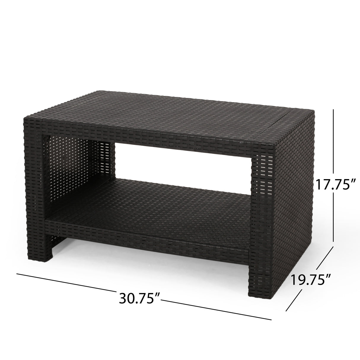 Heald Wicker Outdoor Coffee Table by Christopher Knight Home