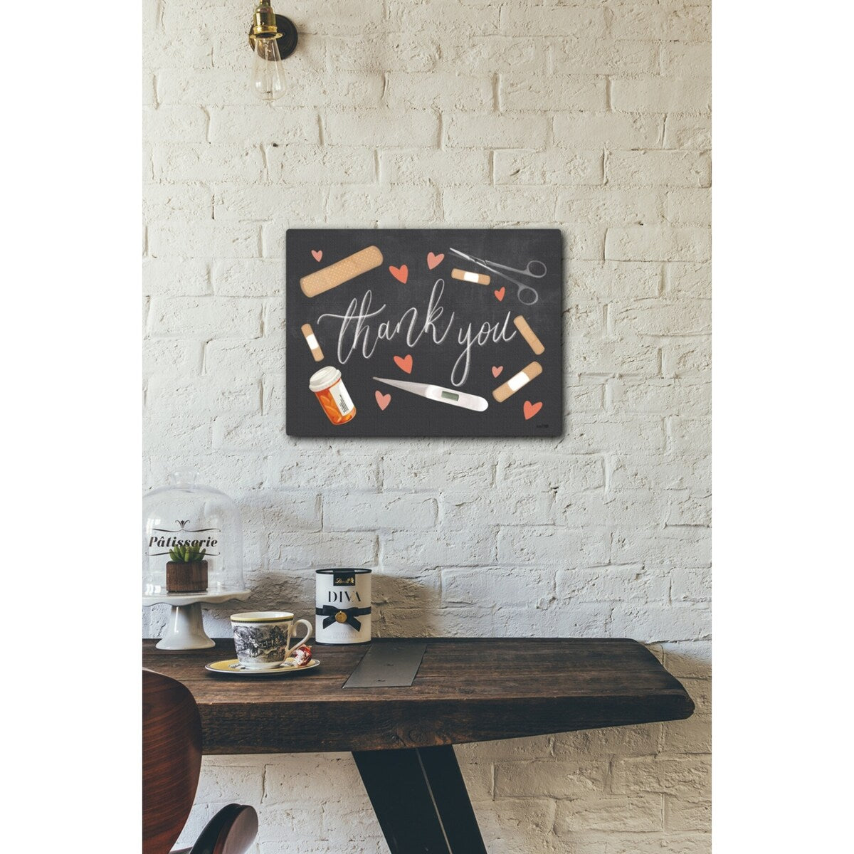 Healthcare Thank You 20x16 Gallery Wrapped Stretched Canvas