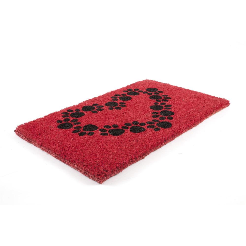 Entryways Hand-woven Heart and Soles Coconut Fiber Doormat