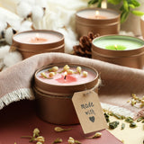 Hearth & Harbor Mini DIY Candle Making Supply Kit - 2lbs Soy Wax, Fragrance Oil, Cotton Wicks, Centering Tool, and Glue Stickers