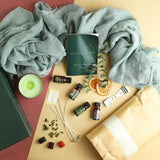 Hearth & Harbor Mini DIY Candle Making Supply Kit - 2lbs Soy Wax, Fragrance Oil, Cotton Wicks, Centering Tool, and Glue Stickers